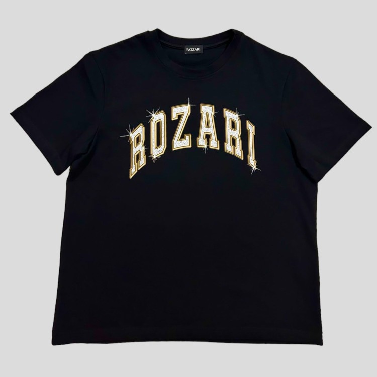 ROZARI Arch LOGO - Black tee.JPG